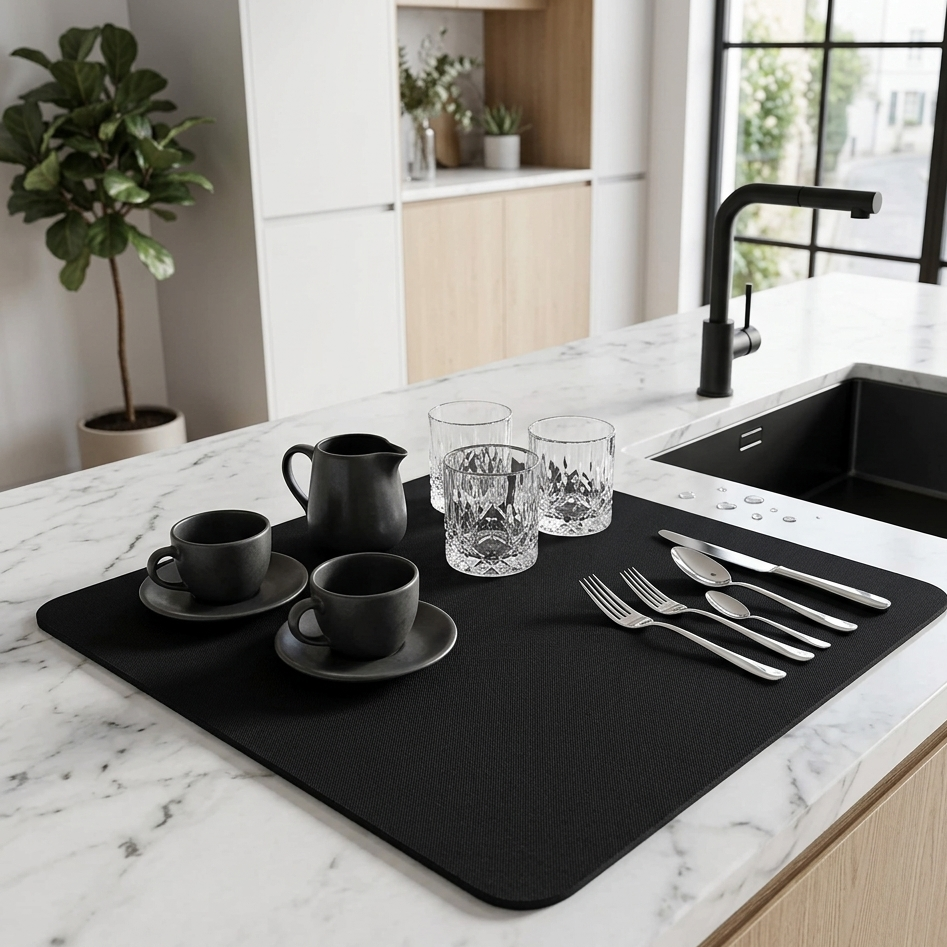 AquaDry™ Kitchen Drying Mat