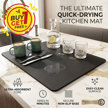 AquaDry™ Kitchen Drying Mat